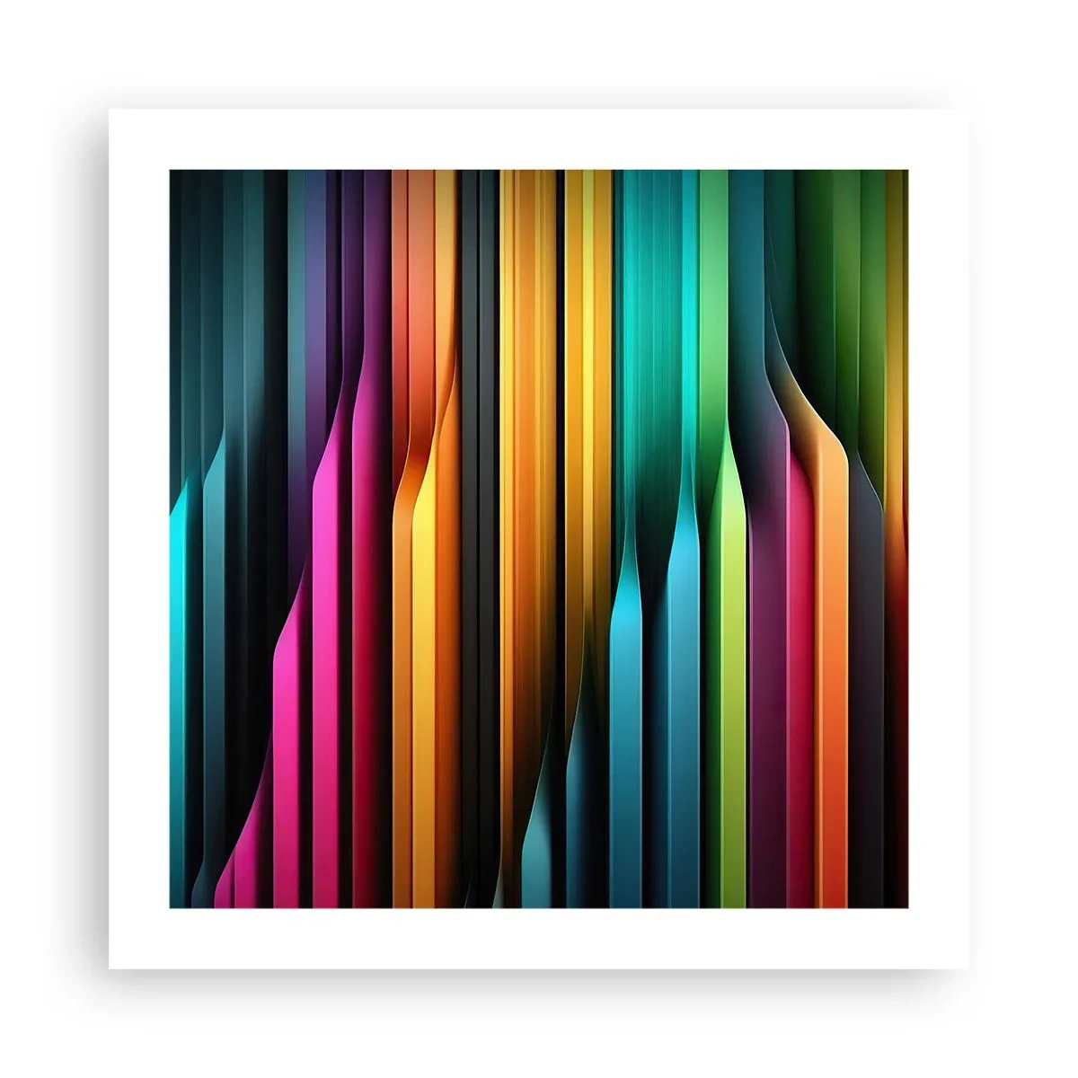 Plakat - Lysende orgel - 50x50 cm