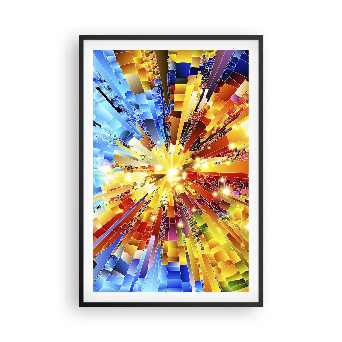 Plakat i sort ramme - In medias res - 61x91 cm