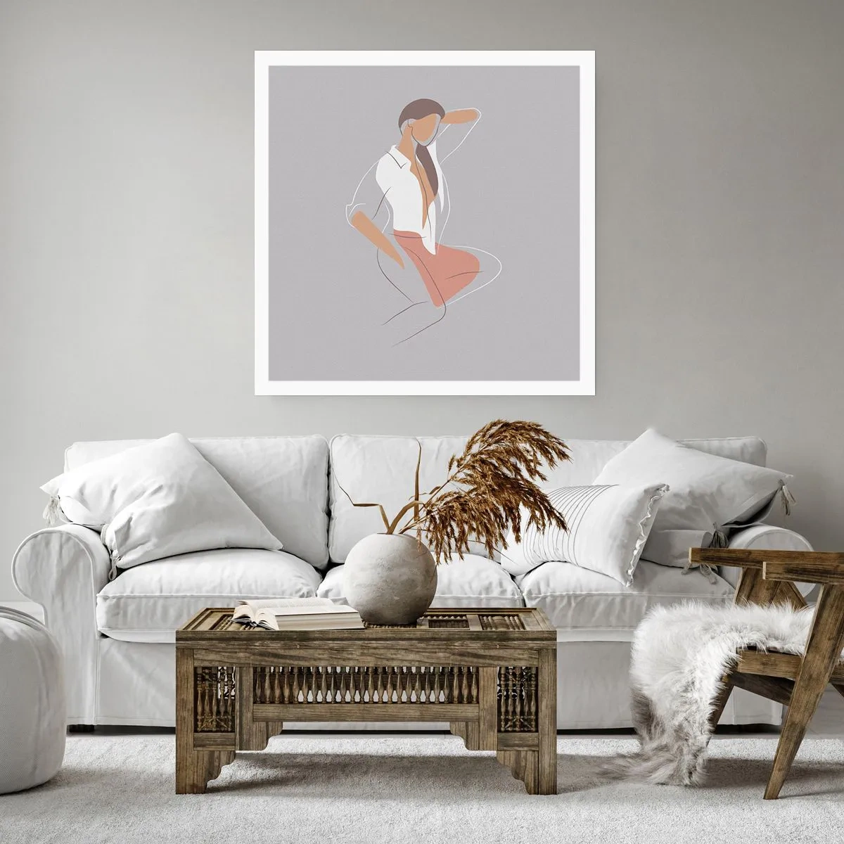 Plakat - Omrids af nåde - 60x60 cm