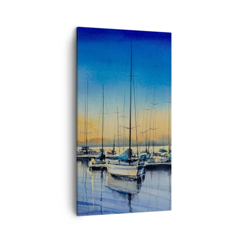 Lærredstryk - Billede på lærred - Slutningen på en god dag - 45x80 cm