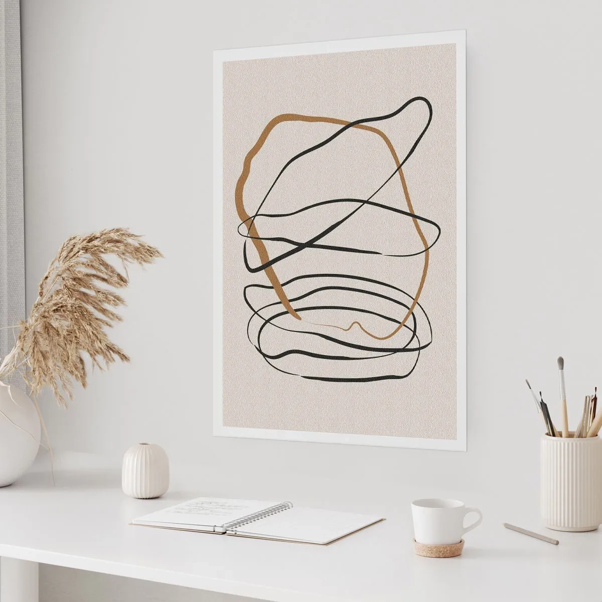 Plakat - Komposition - dans i besiddelse - 40x50 cm