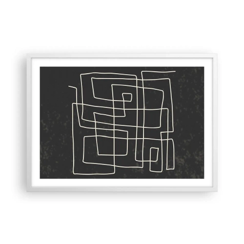 Plakat i hvid ramme - Ikke helt så enkel - 70x50 cm