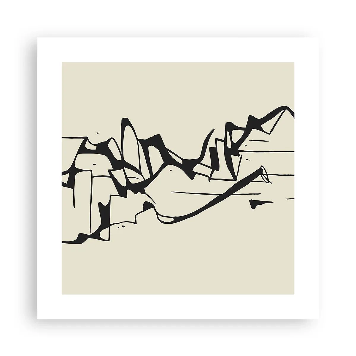 Plakat - Måske et landskab - 40x40 cm