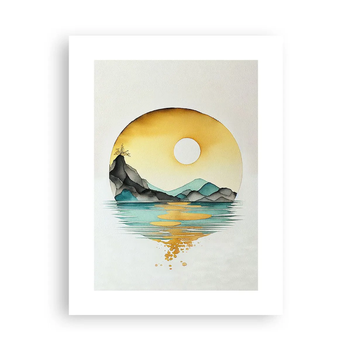 Plakat - I en cirkel af skønhed - 30x40 cm