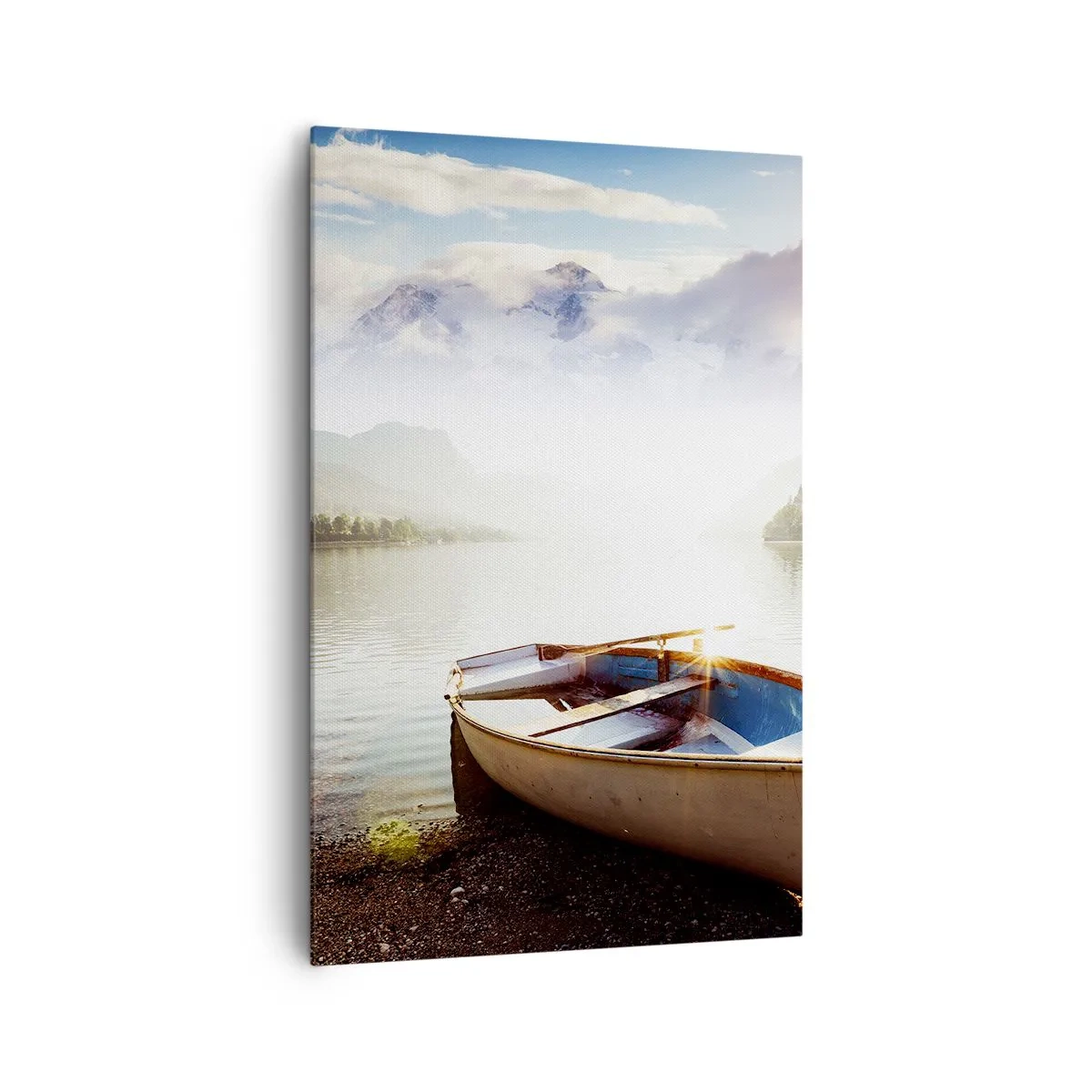 Lærredstryk - Billede på lærred - Over store og klare vande - 80x120 cm