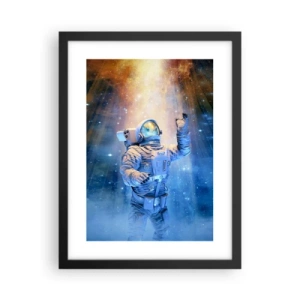 Plakat i sort ramme - Endelig på destinationen - 30x40 cm