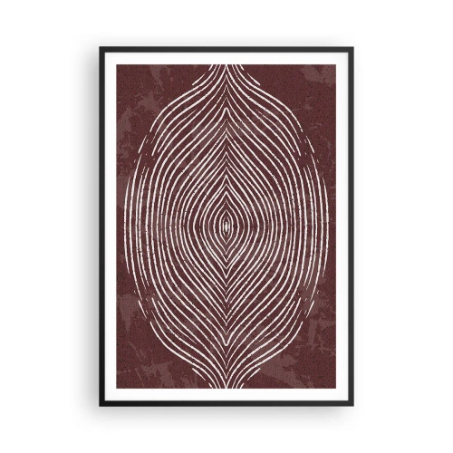 Plakat i sort ramme - Rummet taler - 70x100 cm