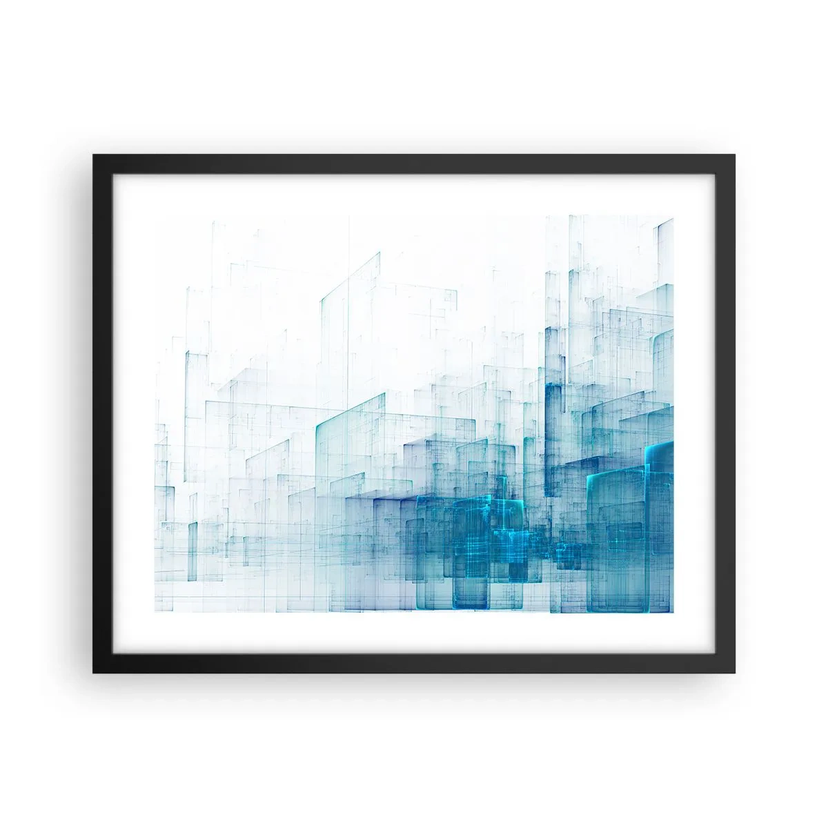 Plakat i sort ramme - Hvordan rummet blev til - 50x40 cm