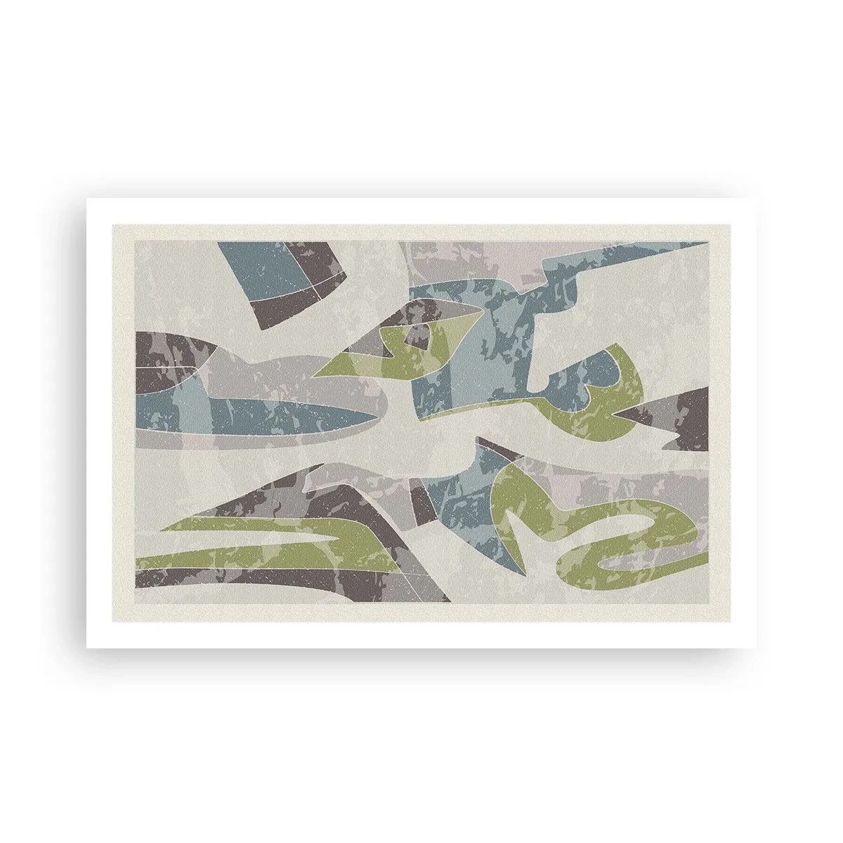 Plakat - Komposition bag glas - 91x61 cm