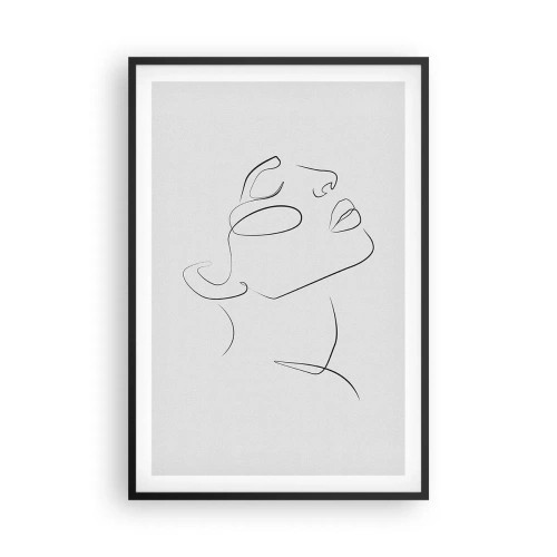 Plakat i sort ramme - En drømmes slyngninger - 61x91 cm
