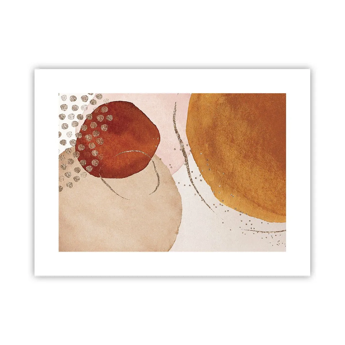 Plakat - Rundhed og bevægelse - 40x30 cm