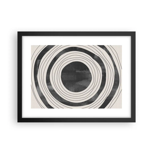 Plakat i sort ramme - Lige til det punkt - 40x30 cm