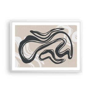 Plakat i hvid ramme - Multipliceret udtryk - 70x50 cm