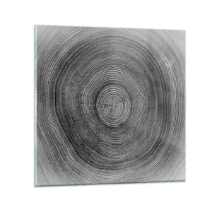 Billede på glas - Et tegn på tiden - 30x30 cm
