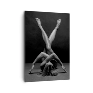 Lærredstryk - Billede på lærred - Nøgenhedens geometri - 50x70 cm