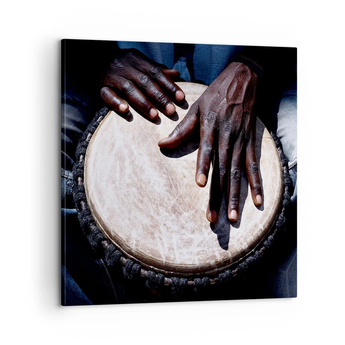 Lærredstryk - Billede på lærred - Lev i takt med din rytme - 60x60 cm