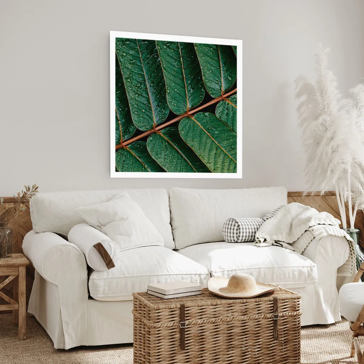 Plakat - I en grøn rytme - 50x50 cm