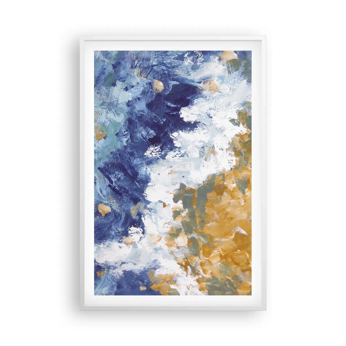 Plakat i hvid ramme - Elementernes dans - 61x91 cm