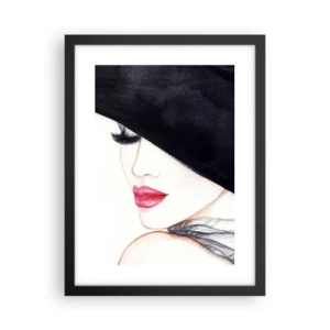 Plakat i sort ramme - Elegance og sensualitet - 30x40 cm