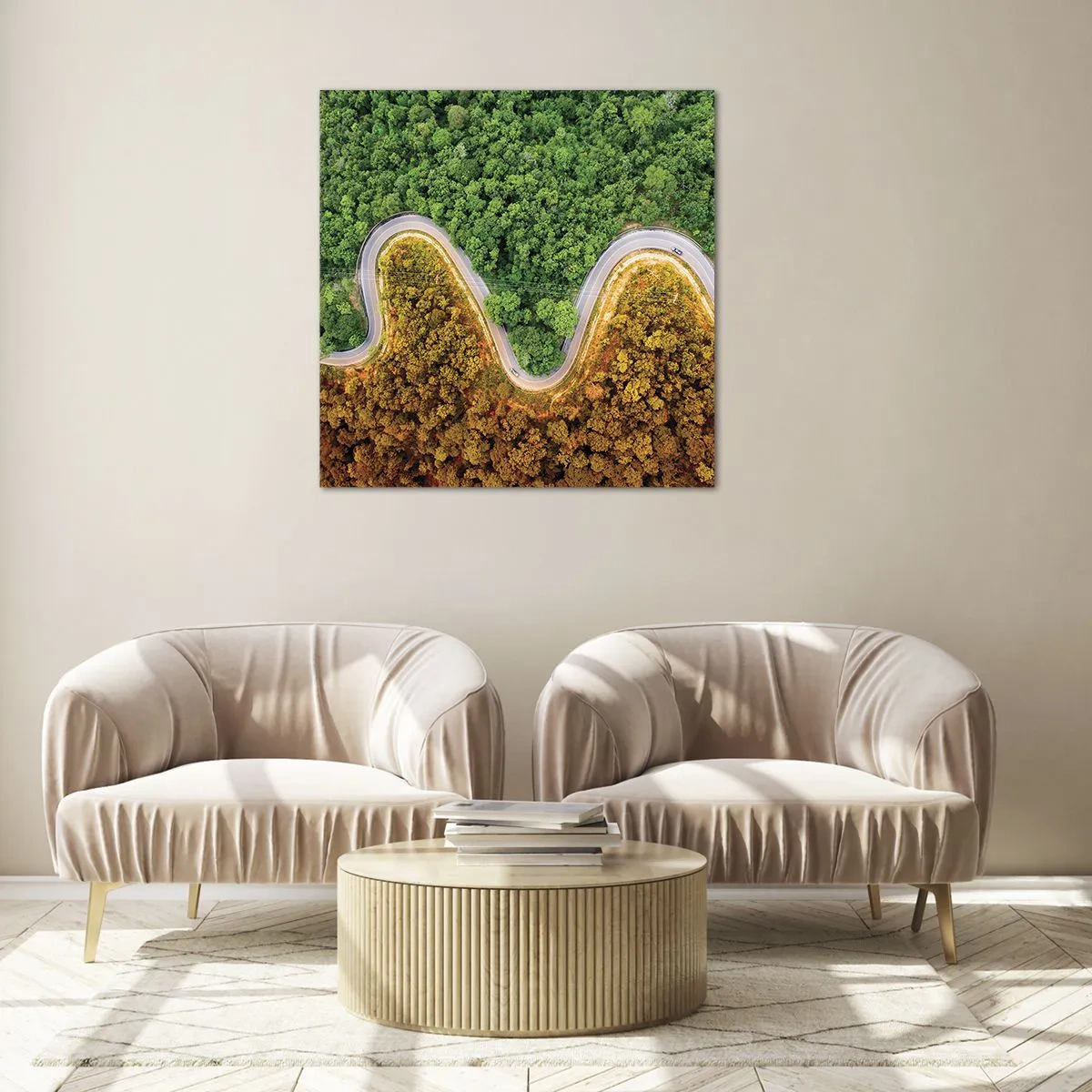 Billede på glas - Grænser og gennembrud - 60x60 cm