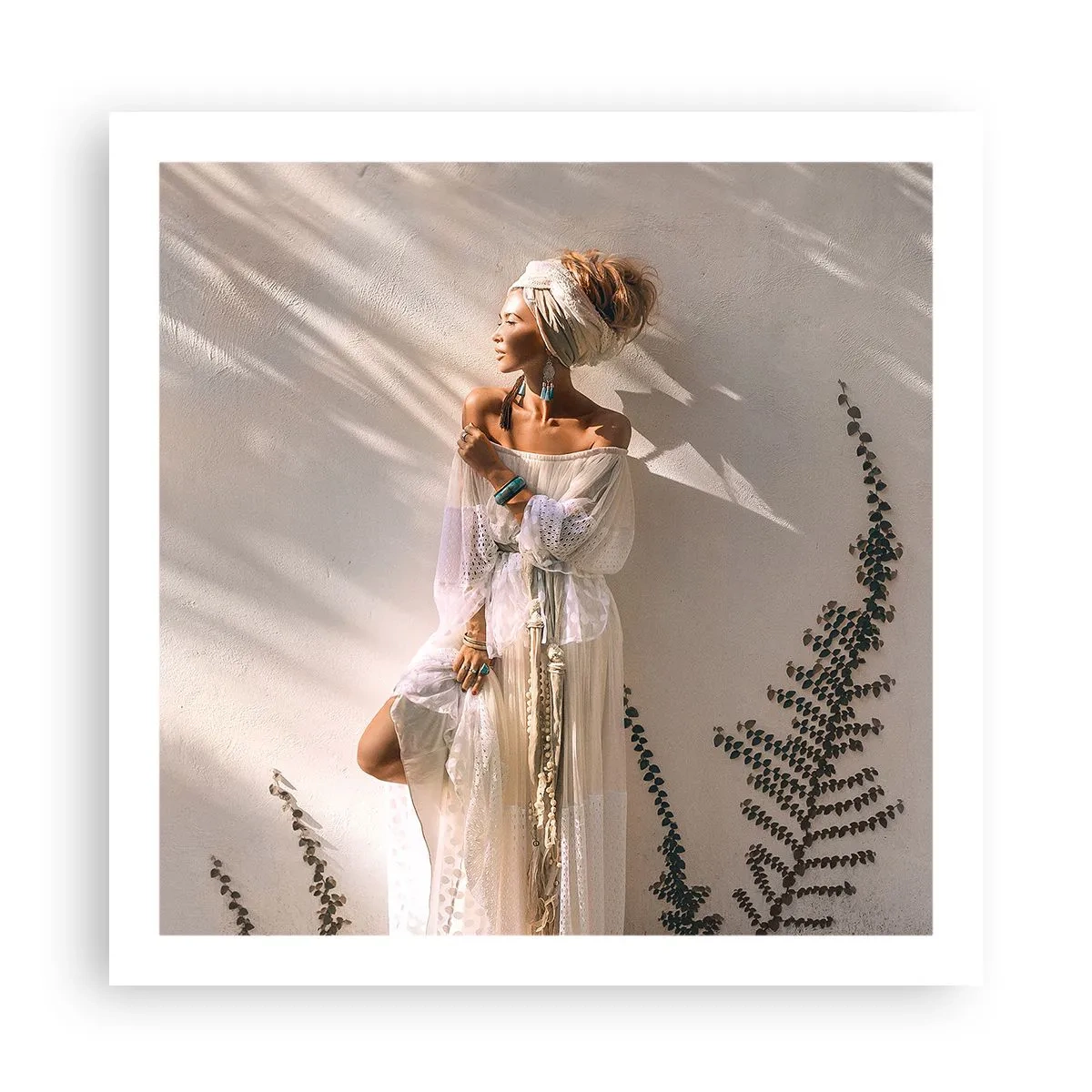 Plakat - Solen og pigen - 60x60 cm