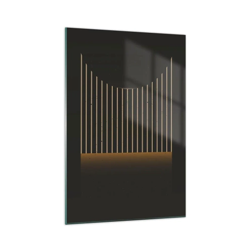 Billede på glas - Udforsk mørket - 70x100 cm