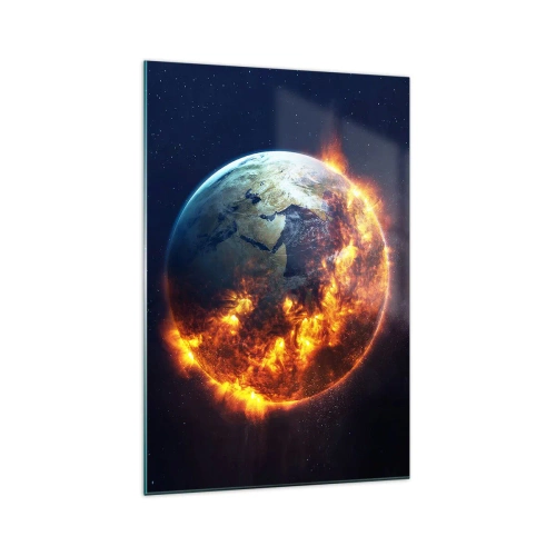 Billede på glas - Apokalypsens flamme - 70x100 cm