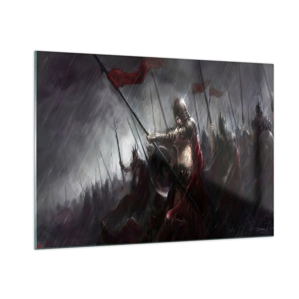 Billede på glas - Forbipasserende, fortæl Sparta... - 100x70 cm