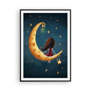 Plakat i sort ramme - Der var engang... - 70x100 cm