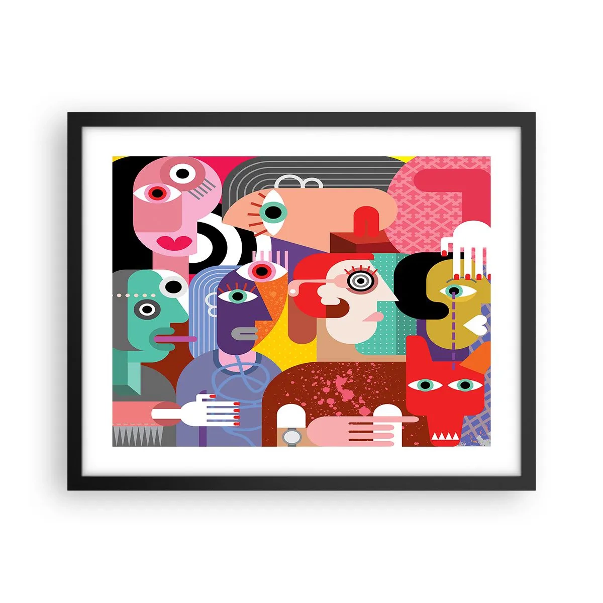 Plakat i sort ramme - Vi fra hr. Picasso - 50x40 cm