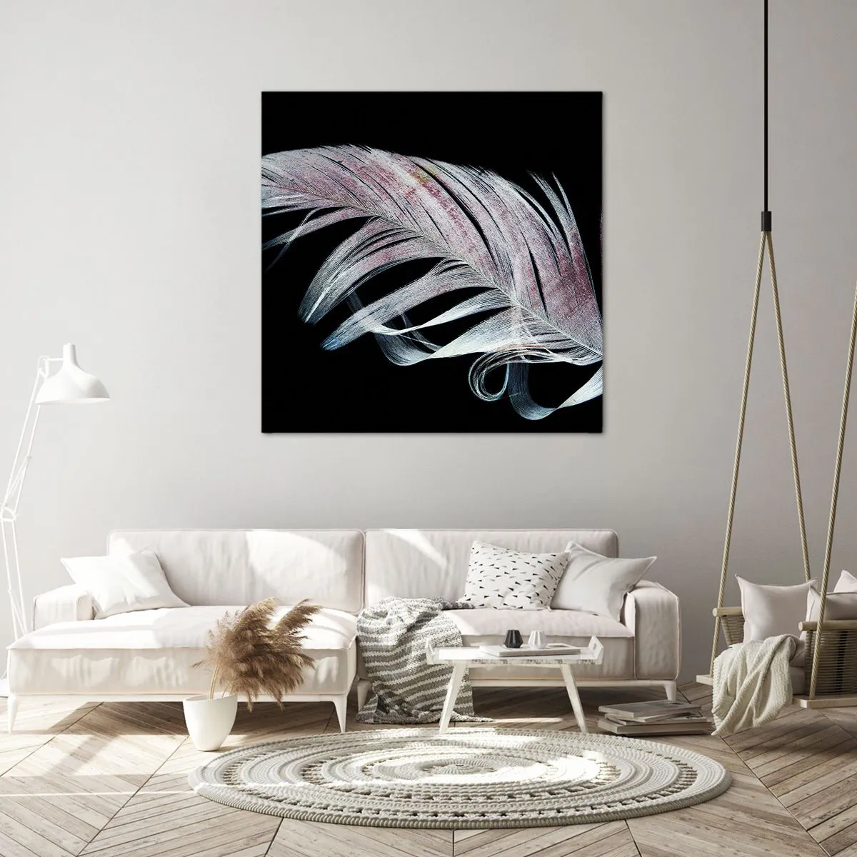 Lærredstryk - Billede på lærred - Tænk om berøring - 30x30 cm