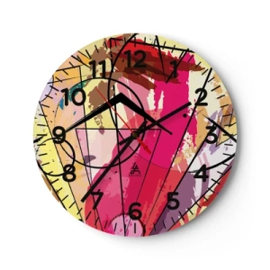 Vægur, Uret - Eksplosion - 40x40 cm