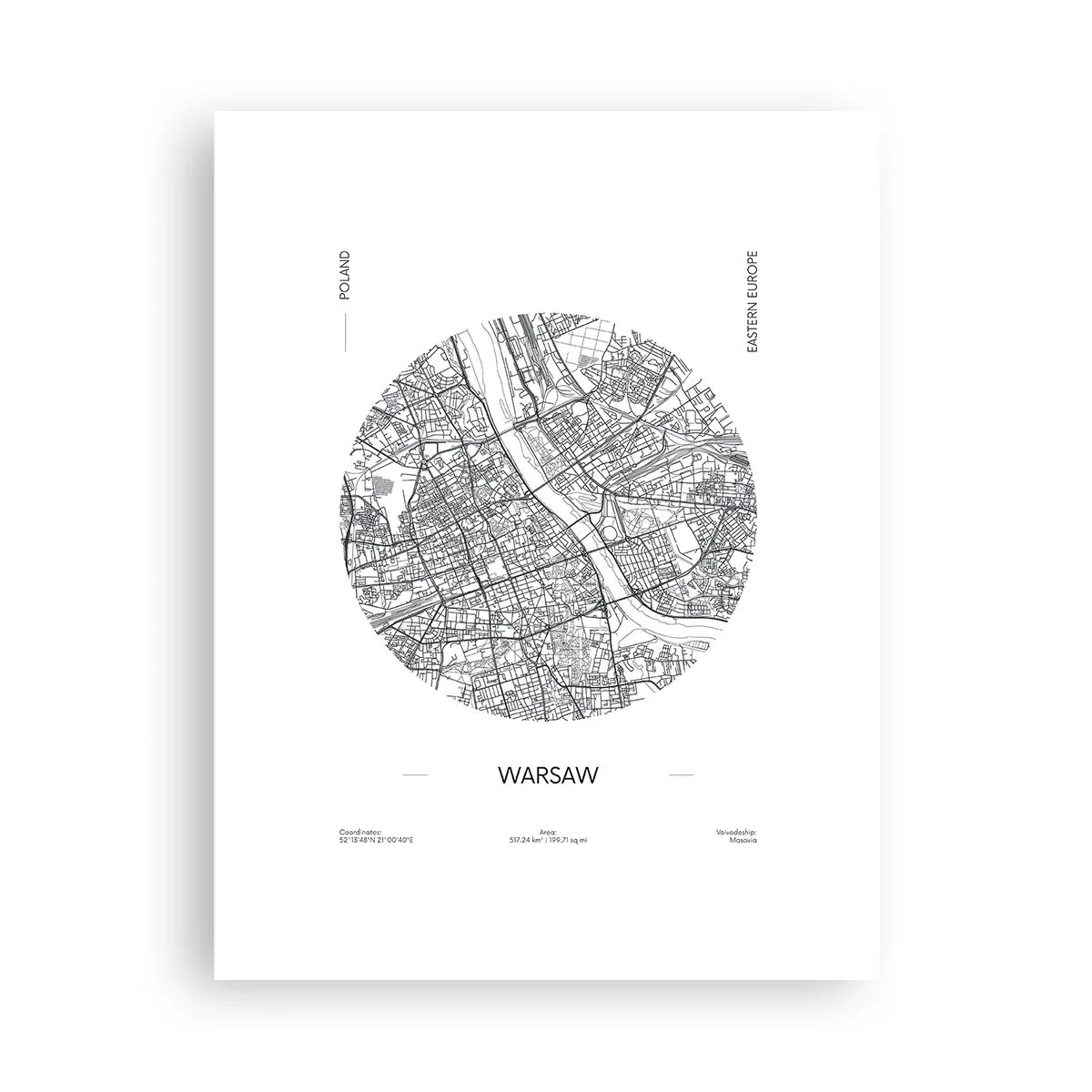 Plakat - Warszawas anatomi - 30x40 cm