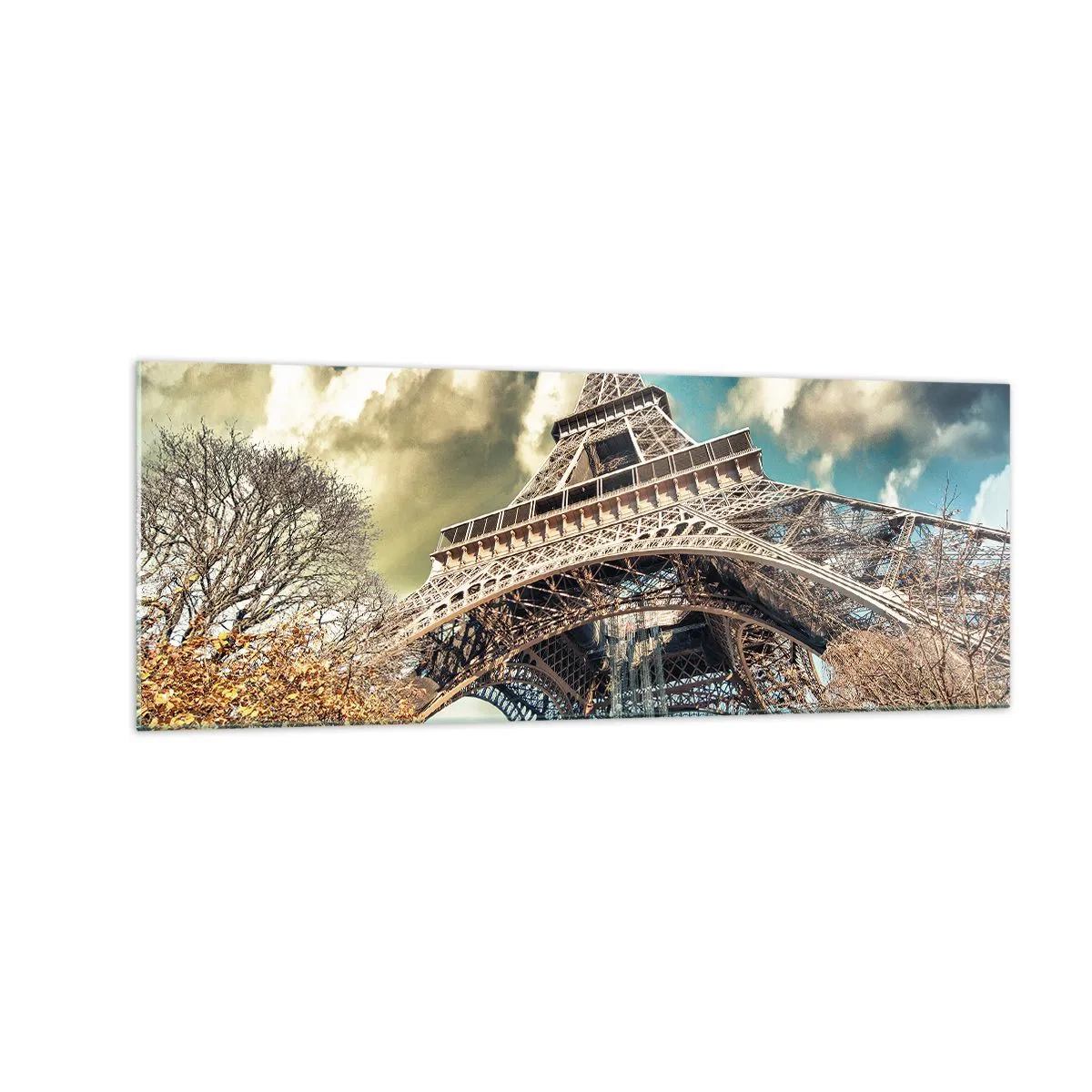 Billede på glas - Og i efteråret i Paris... - 140x50 cm