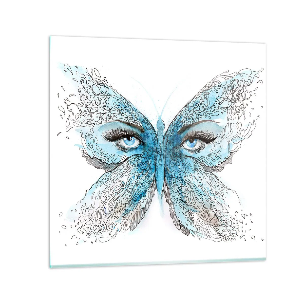 Billede på glas - Eros bedemantis - 30x30 cm