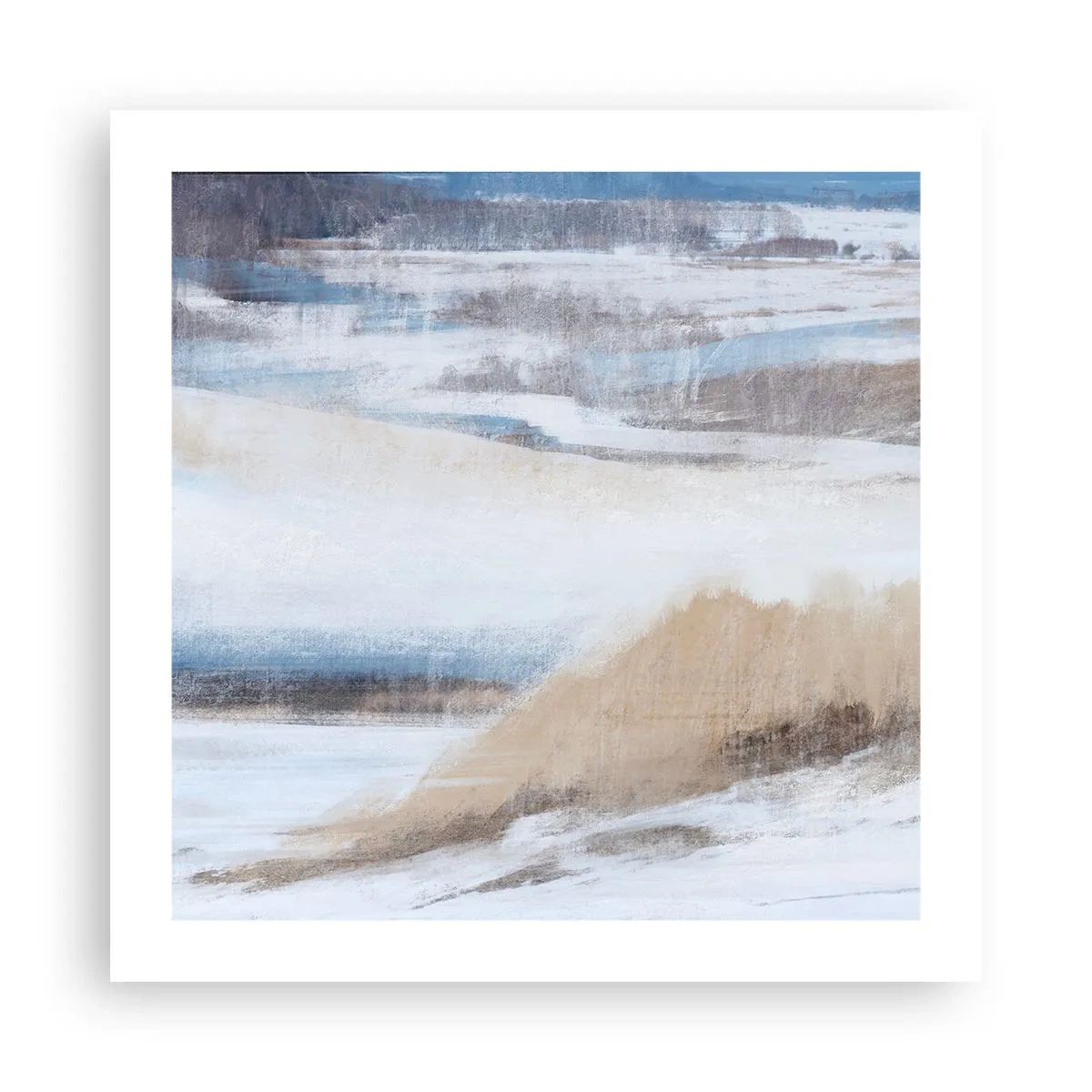 Plakat - Vinterkomposition - 50x50 cm