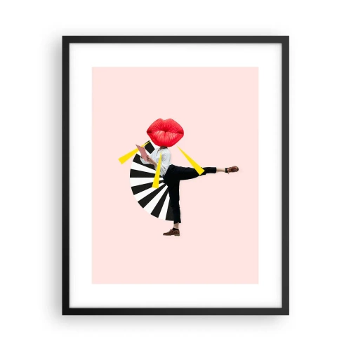 Plakat i sort ramme - Surrealistisk popkunst - 40x50 cm