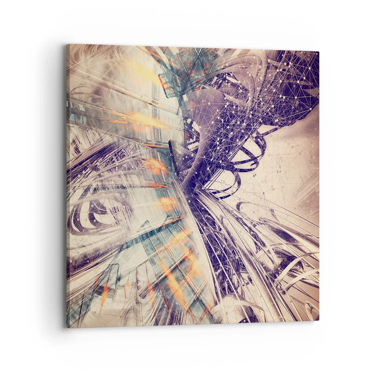 Lærredstryk - Billede på lærred - I stor hast - 70x70 cm