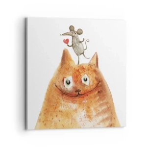 Lærredstryk - Billede på lærred - Kærlighedens paradokser - 70x70 cm