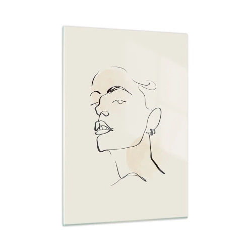 Billede på glas - Et stolt blik - 50x70 cm