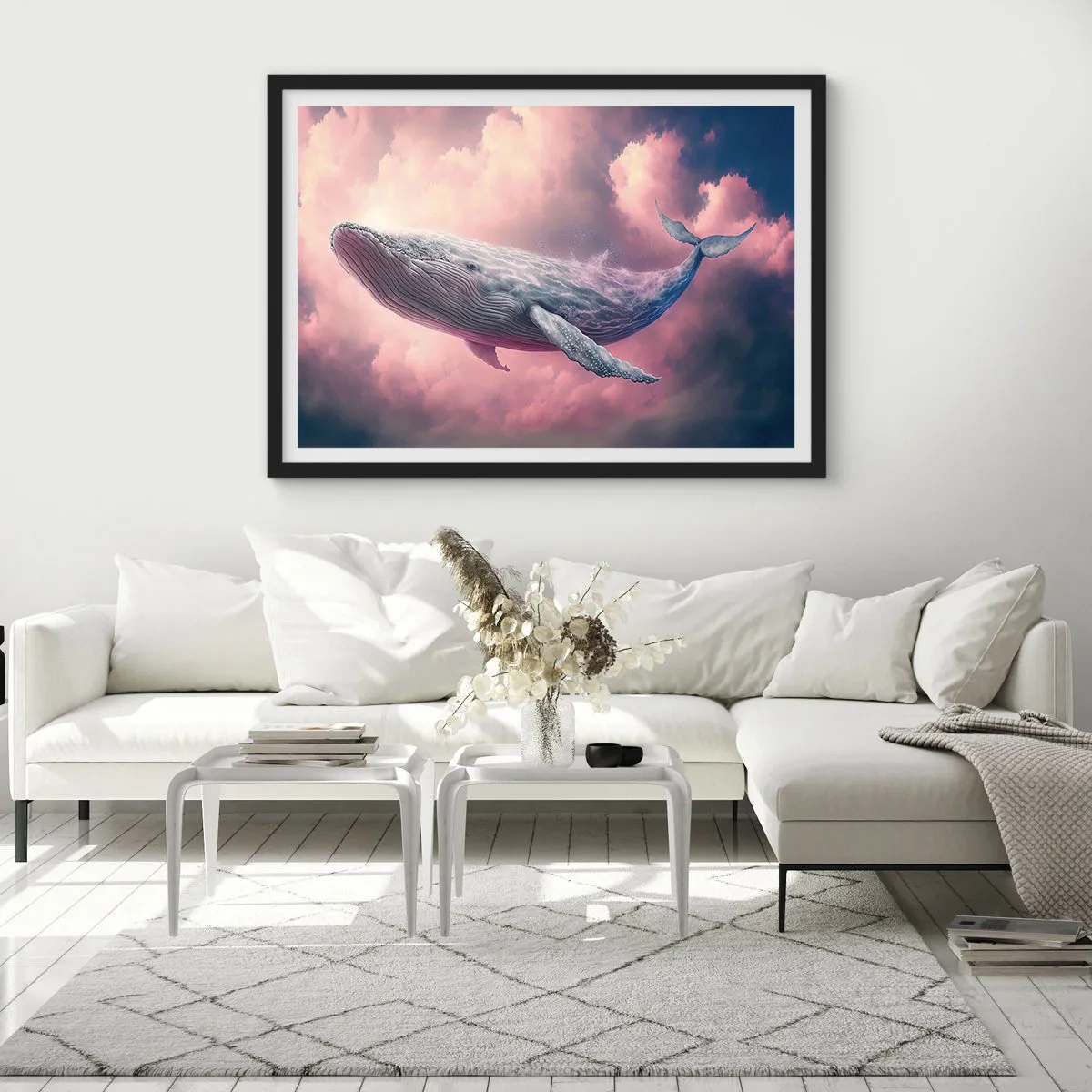 Plakat i sort ramme - Tør dine øjne - 50x40 cm