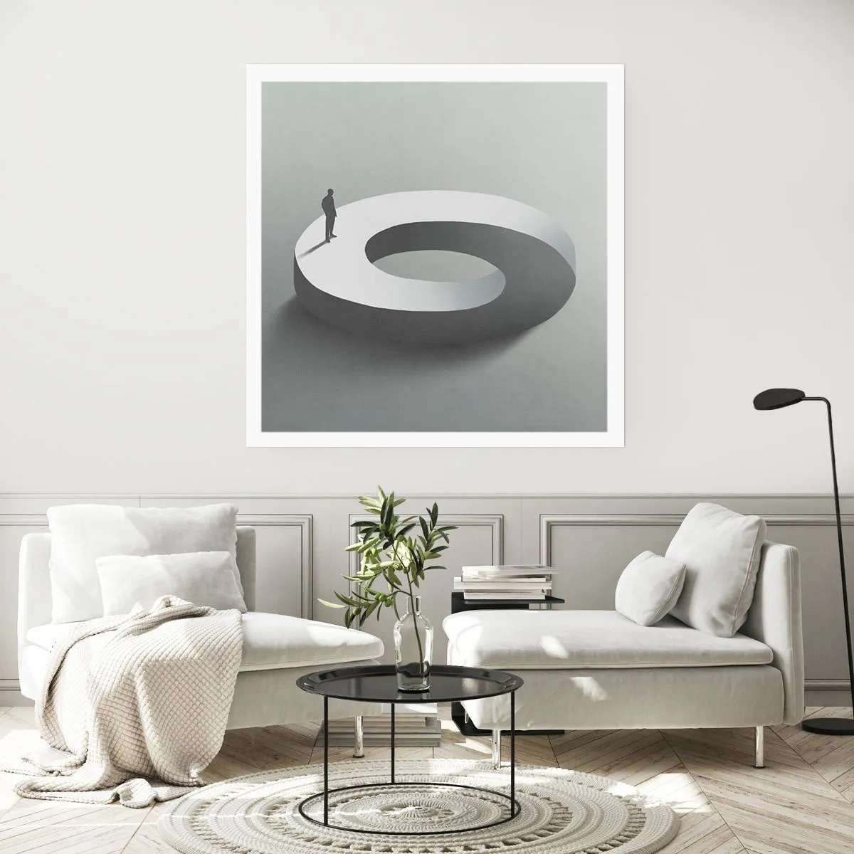 Plakat - Og vær klog - 30x30 cm