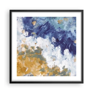 Plakat i sort ramme - Elementernes dans - 50x50 cm