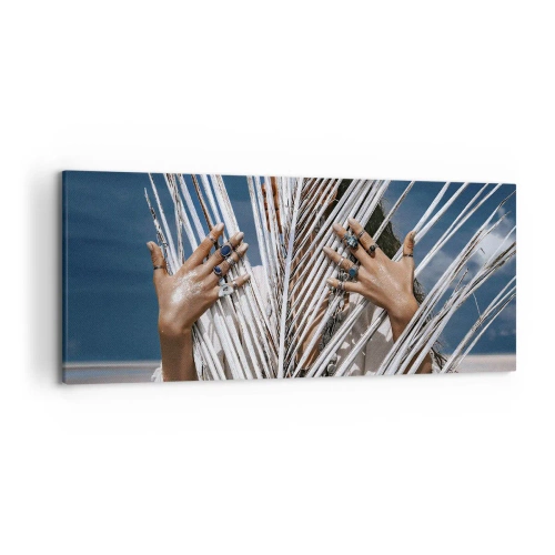 Lærredstryk - Billede på lærred - Shamanens kæreste? - 120x50 cm