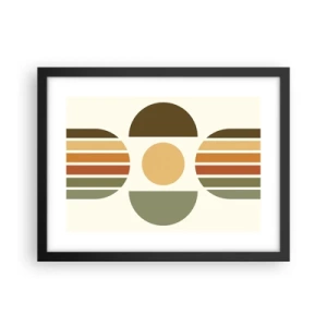 Plakat i sort ramme - I jordfarver - 40x30 cm