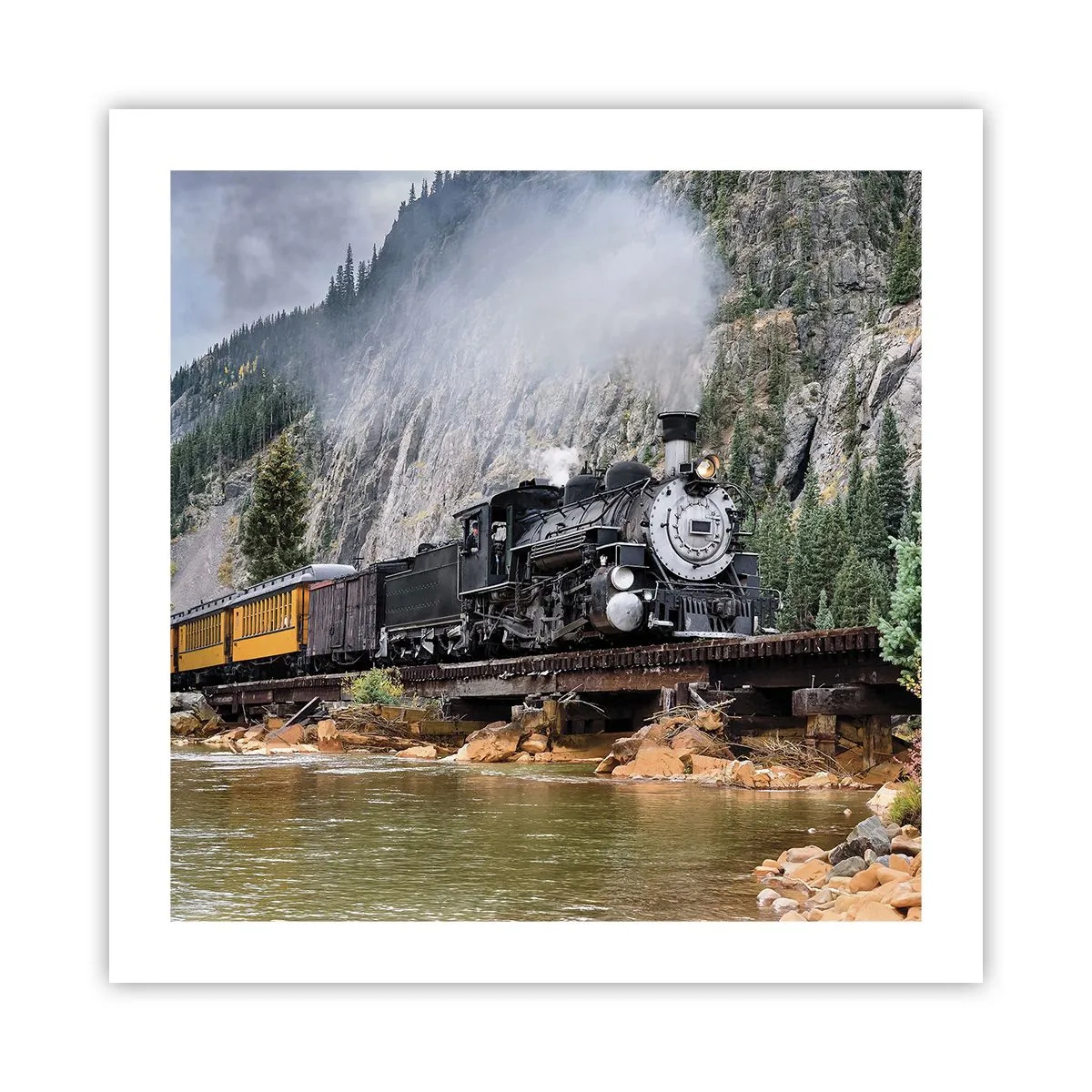 Plakat - Og hvorhen? Hvorhen? - 50x50 cm