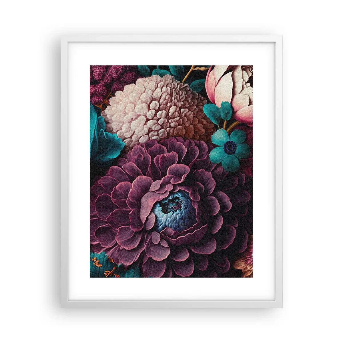 Plakat i hvid ramme - Natur i overflod - 40x50 cm