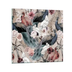 Billede på glas - I paladsets have - 30x30 cm