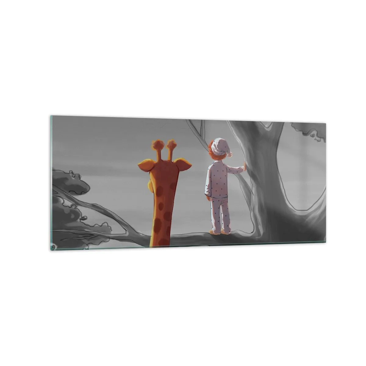 Billede på glas - Det sker virkelig - 120x50 cm