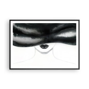 Plakat i sort ramme - Et sensuelt mysterium - 100x70 cm